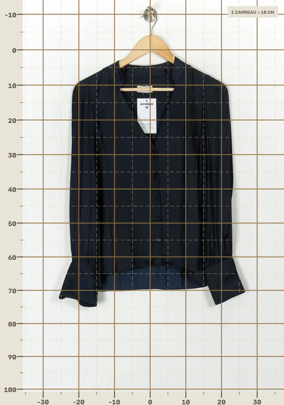 Chemise Bleu Marine - Taille S/36 de la marque Zadig&amp;Voltaire | PARAD123951 - Vendu par Paradigme - Image 4
