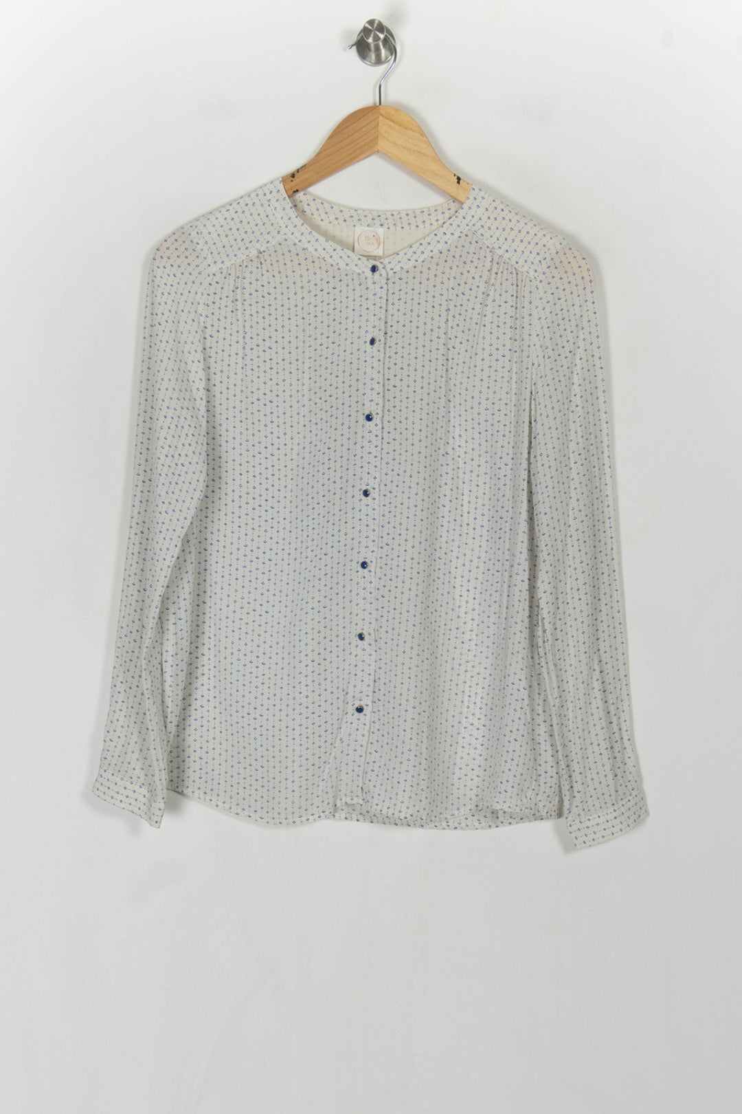 Chemise Blanche et Bleue - Taille S/36 de la marque Des petits hauts | PARAD123956 - Vendu par Paradigme - Image 2