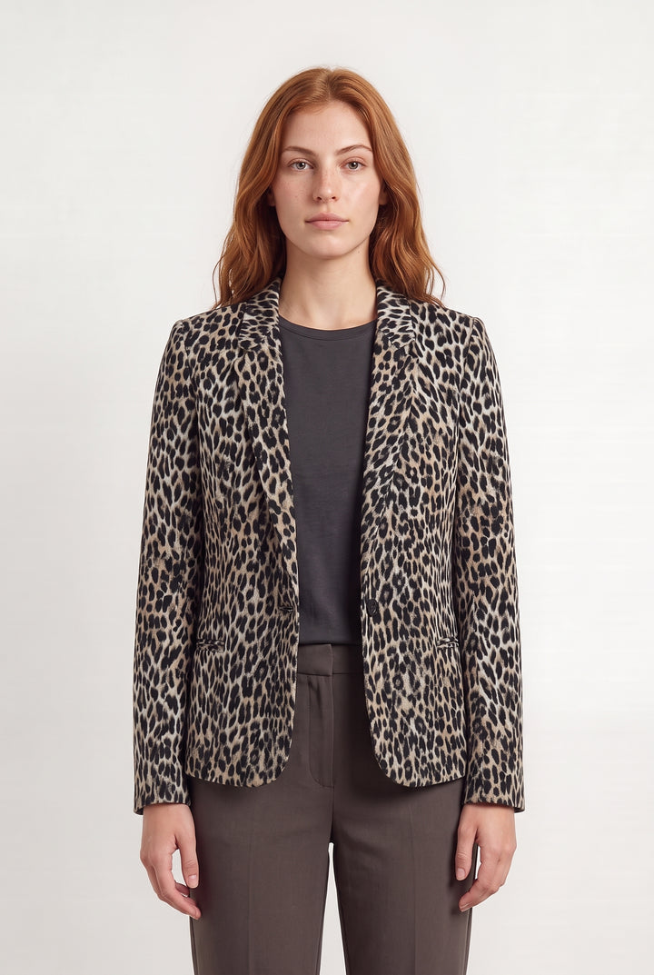 Veste Noire et Beige - Taille S/36 de la marque IKKS | PARAD123959 - Vendu par Paradigme - Image 1