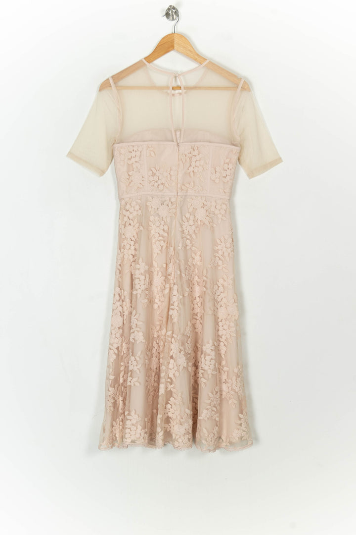 Robe En Dentelle Rose - Taille S/36 de la marque Maison 123 | PARAD123960 - Vendu par Paradigme - Image 5
