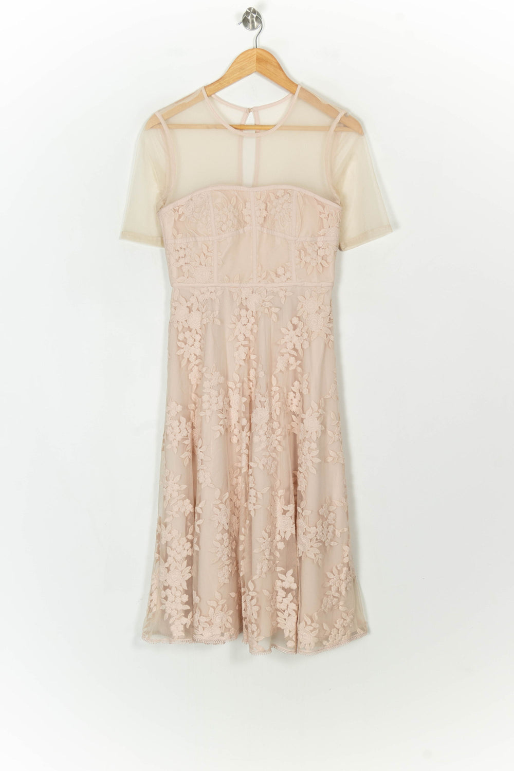 Robe En Dentelle Rose - Taille S/36 de la marque Maison 123 | PARAD123960 - Vendu par Paradigme - Image 2