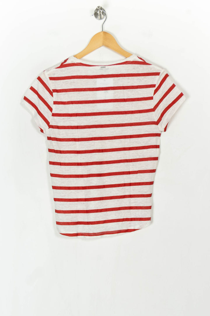 Tee-shirt Blanc et Rouge - Taille S/36 de la marque IKKS | PARAD123961 - Vendu par Paradigme - Image 5