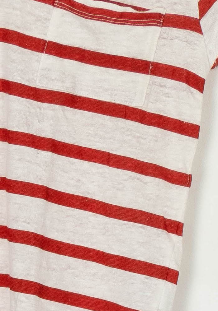 Tee-shirt Blanc et Rouge - Taille S/36 de la marque IKKS | PARAD123961 - Vendu par Paradigme - Image 3