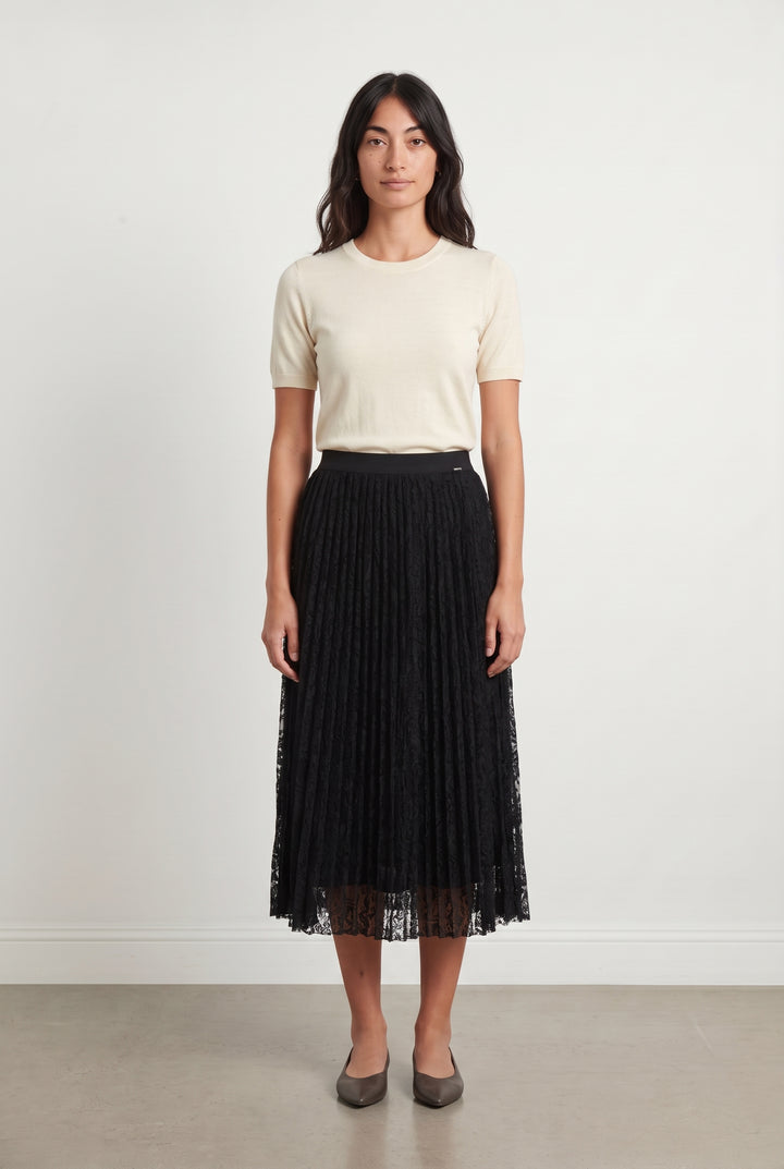 Jupe Midi Noire - Taille S/36 de la marque IKKS | PARAD123963 - Vendu par Paradigme - Image 1