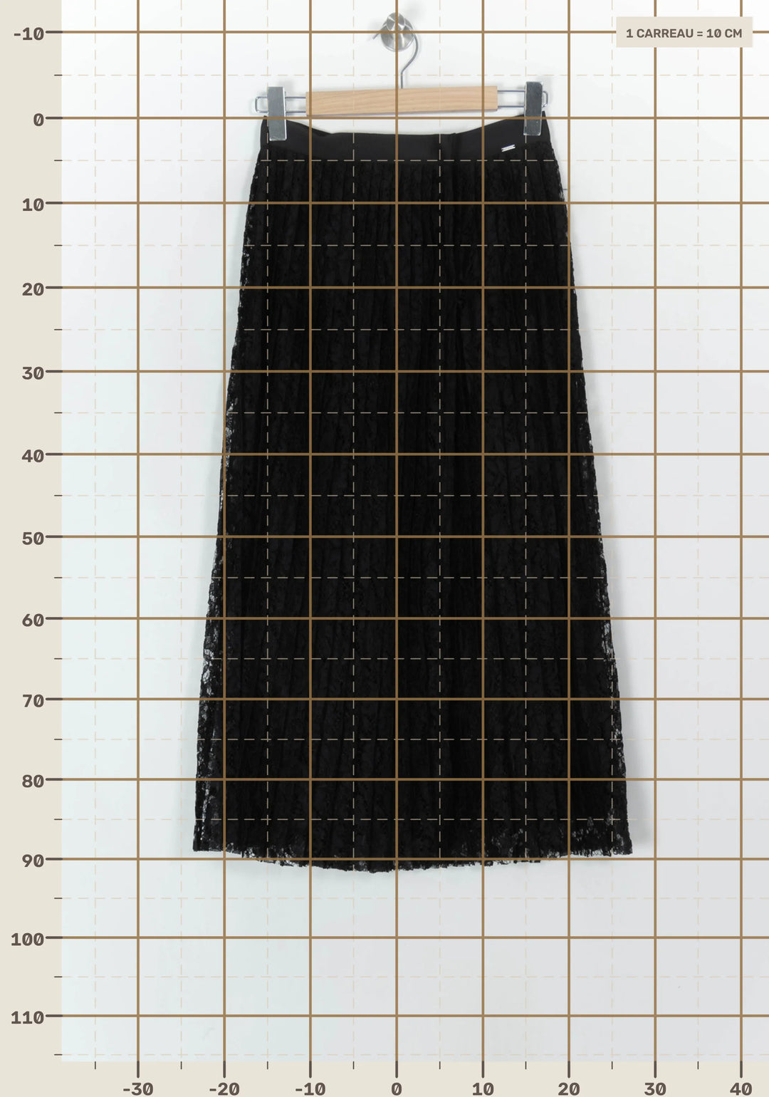 Jupe Midi Noire - Taille S/36 de la marque IKKS | PARAD123963 - Vendu par Paradigme - Image 4