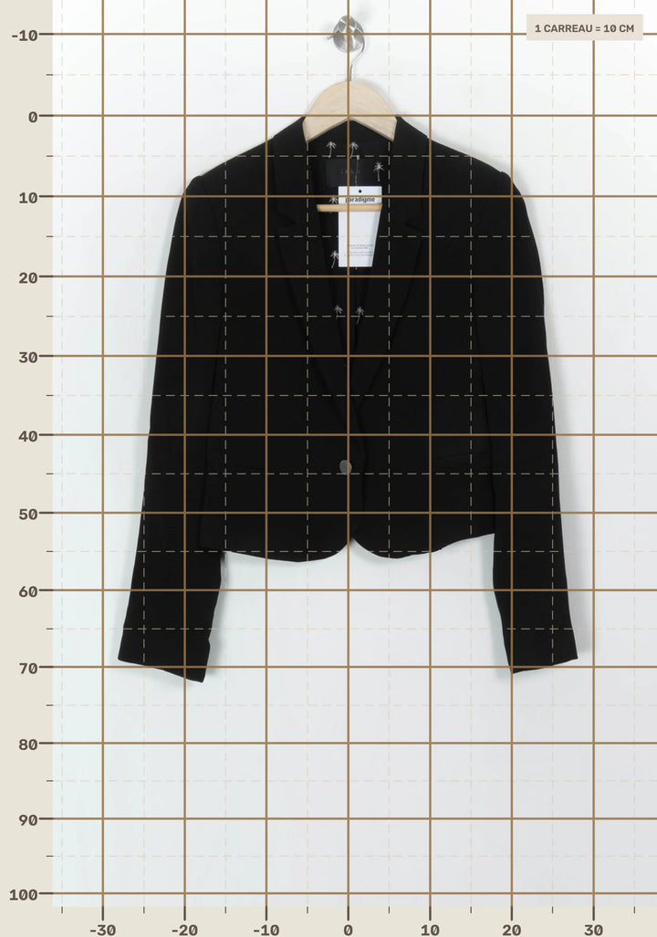 Blazer Noir - Taille M/38 de la marque IKKS | PARAD123964 - Vendu par Paradigme - Image 4