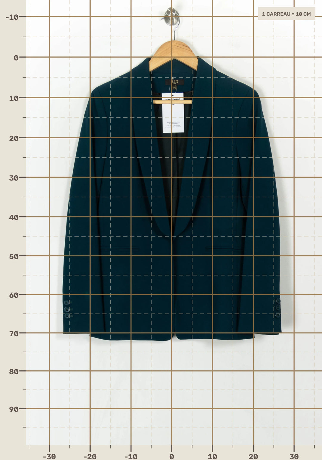 Veste de tailleur Verte - Taille L/40 de la marque Maison 123 | PARAD123966 - Vendu par Paradigme - Image 4