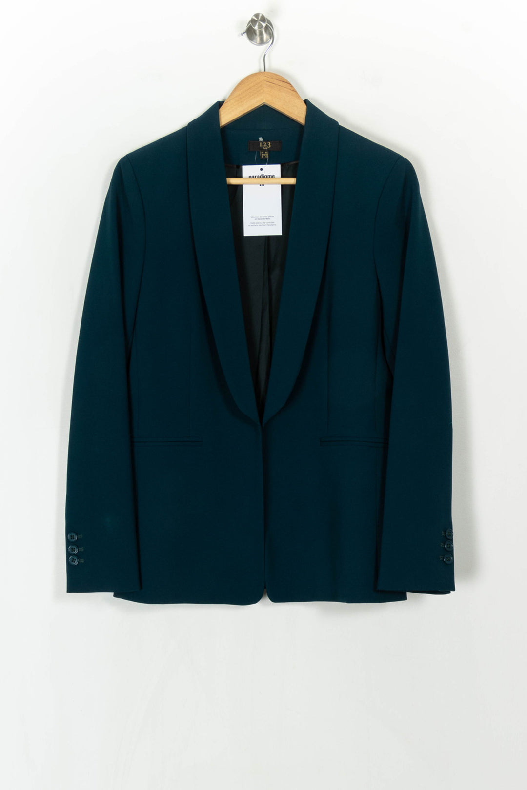 Veste de tailleur Verte - Taille L/40 de la marque Maison 123 | PARAD123966 - Vendu par Paradigme - Image 2