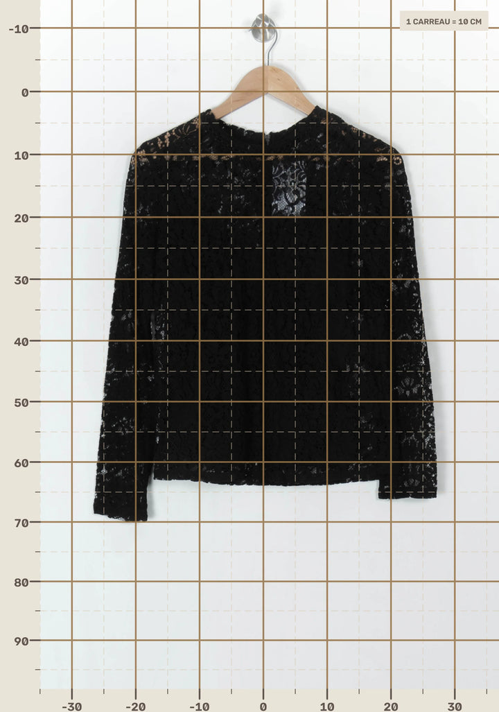 Haut Noir - Taille M/38 de la marque IKKS | PARAD123967 - Vendu par Paradigme - Image 4