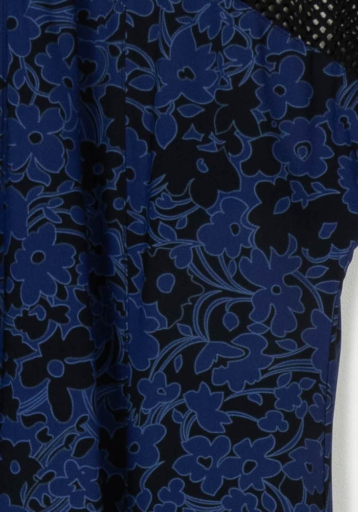 Robe Midi Bleue et Noire - Taille XXL/44 de la marque Indies | PARAD123970 - Vendu par Paradigme - Image 3