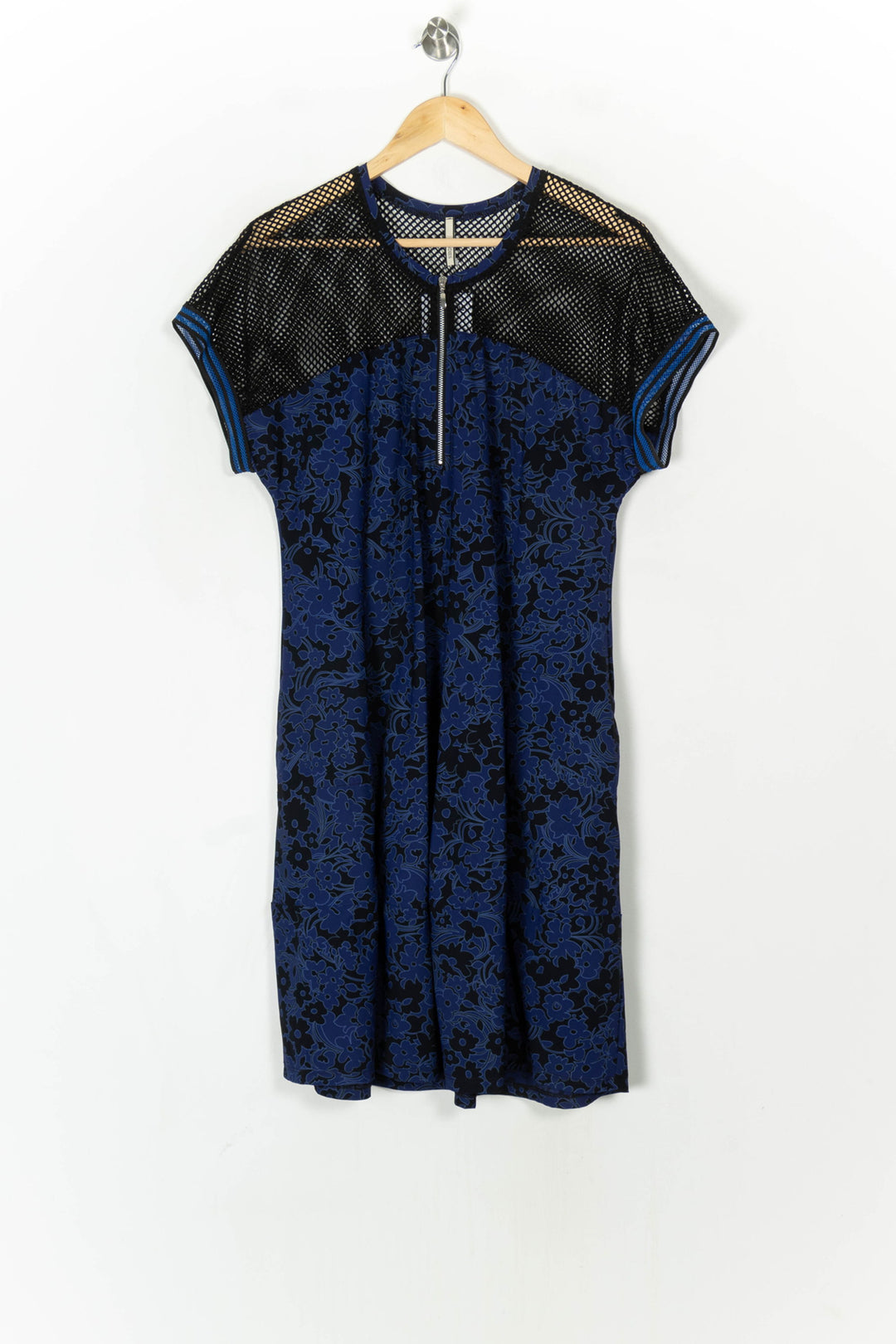 Robe Midi Bleue et Noire - Taille XXL/44 de la marque Indies | PARAD123970 - Vendu par Paradigme - Image 2