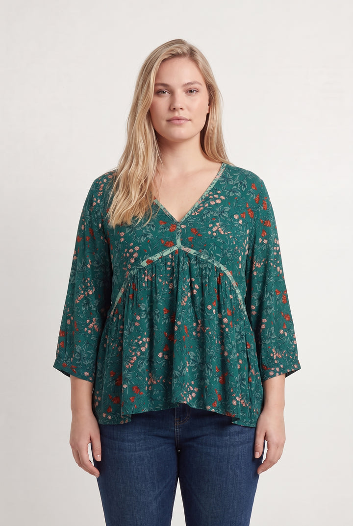 Blouse Verte - Taille XL/42 de la marque Maison 123 | PARAD123972 - Vendu par Paradigme - Image 1