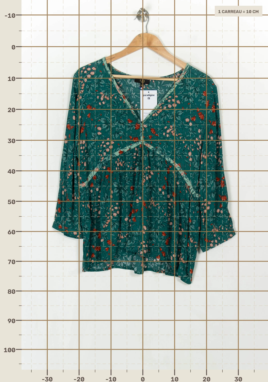 Blouse Verte - Taille XL/42 de la marque Maison 123 | PARAD123972 - Vendu par Paradigme - Image 4
