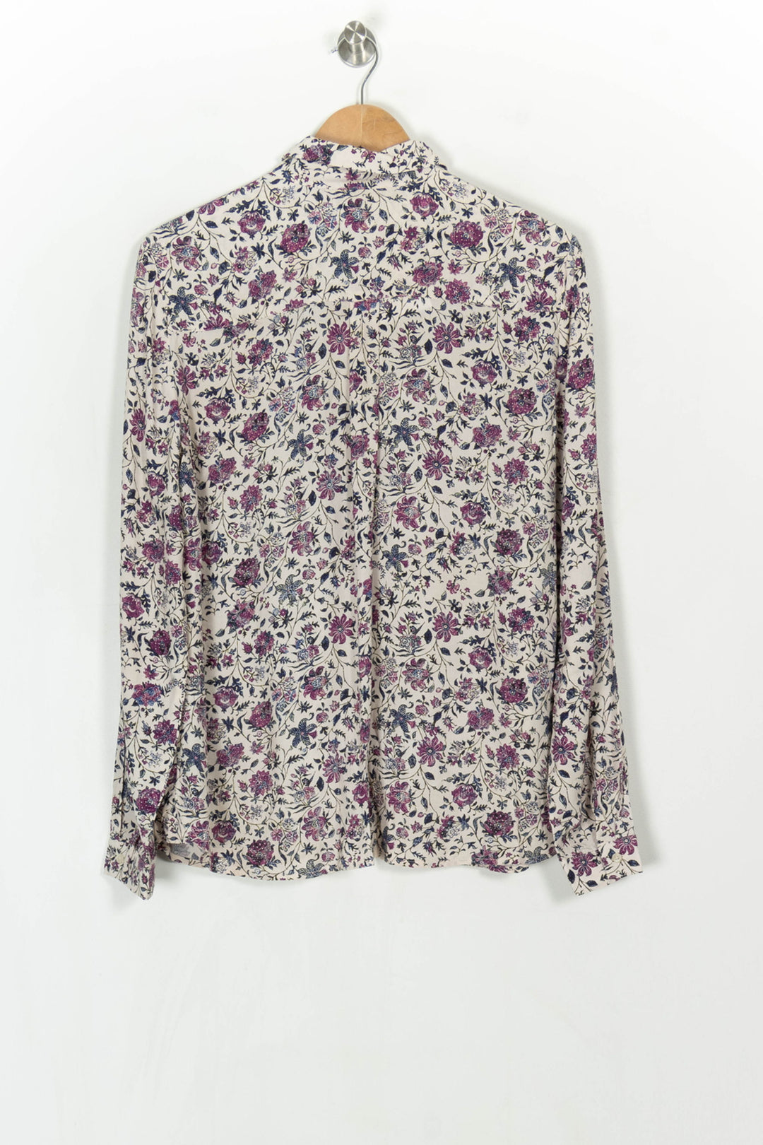 Chemise Beige et Violette - Taille XL/42 de la marque Caroll | PARAD123973 - Vendu par Paradigme - Image 5