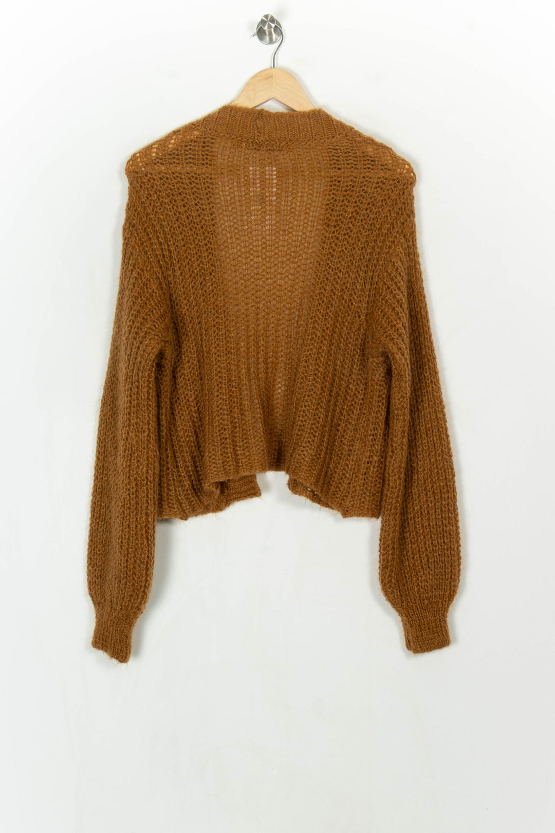 Gilet En Maille Marron - Taille M/38 de la marque La Fée Maraboutée | PARAD123974 - Vendu par Paradigme - Image 5