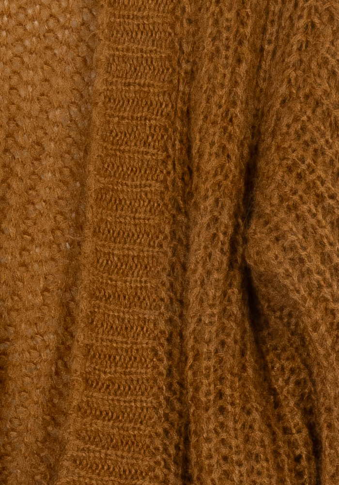 Gilet En Maille Marron - Taille M/38 de la marque La Fée Maraboutée | PARAD123974 - Vendu par Paradigme - Image 3
