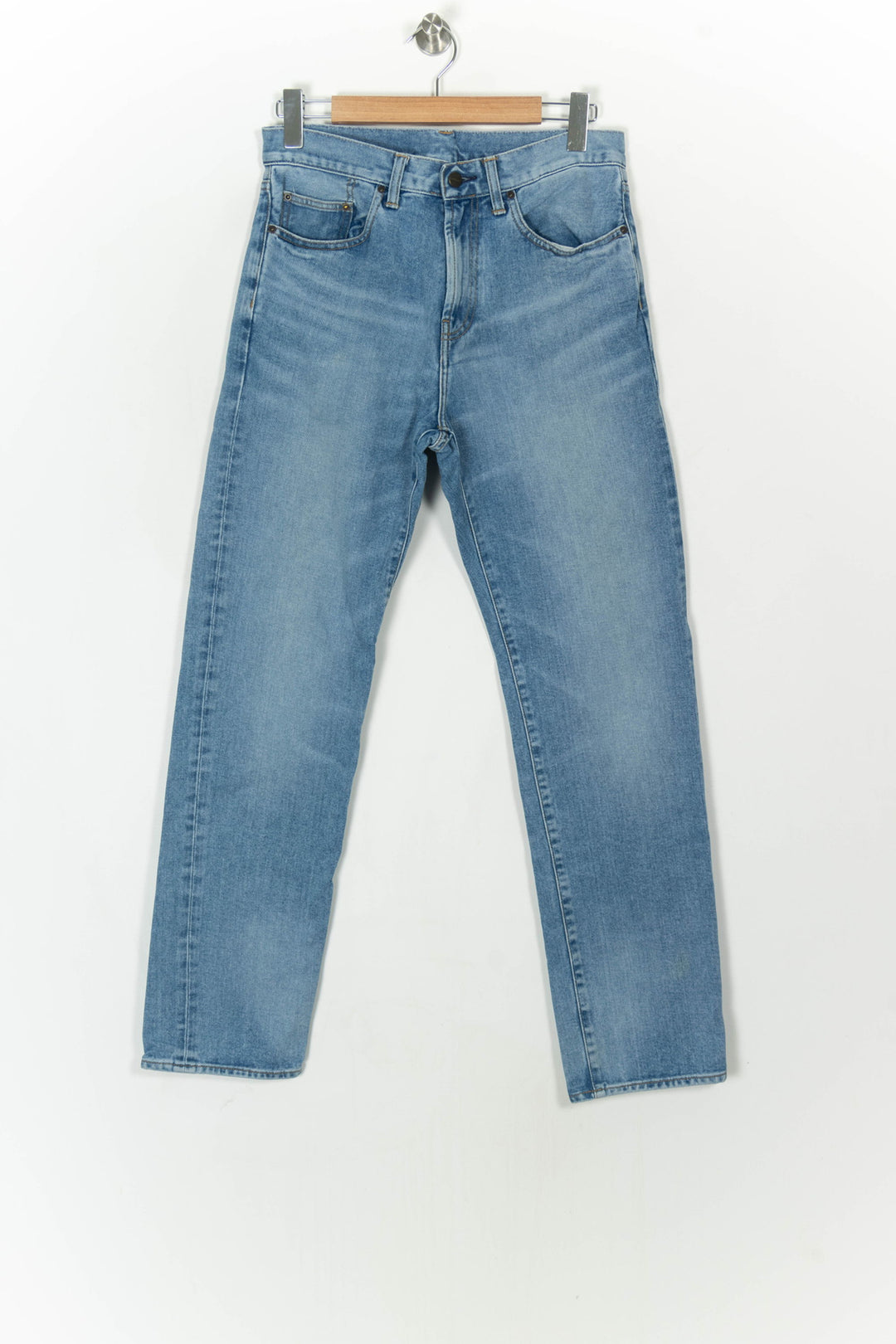 Jean Droit Bleu - Taille M/38 de la marque Carhartt | PARAD123976 - Vendu par Paradigme - Image 2