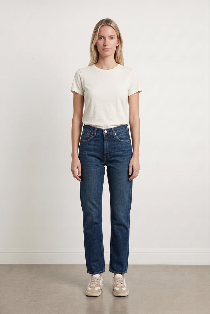 Jean Droit Bleu Indigo - Taille M/38 de la marque Levi&