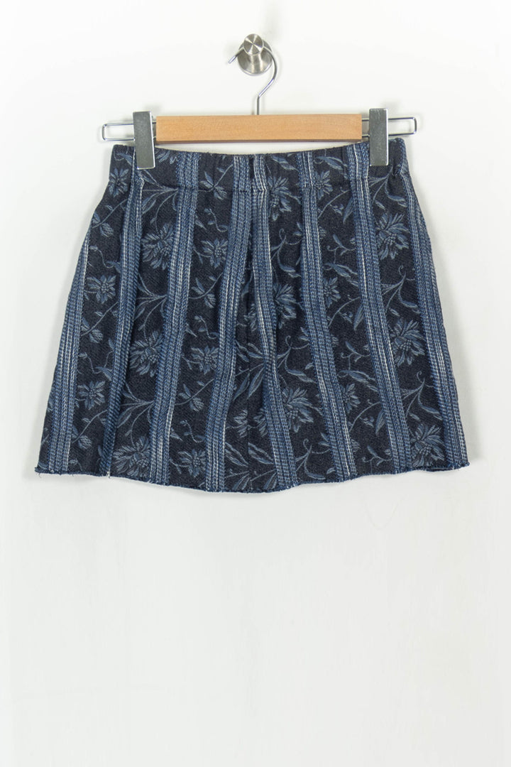 Jupe Courte Bleu Marine et Bleu Clair - Taille S/36 de la marque Maje | PARAD123981 - Vendu par Paradigme - Image 5