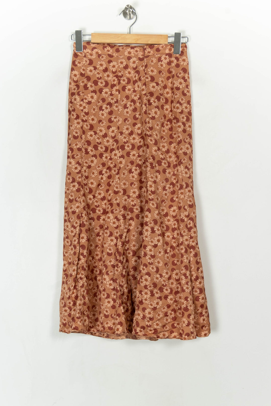 Jupe Longue Marron et Beige - Taille S/36 de la marque Sandro | PARAD123982 - Vendu par Paradigme - Image 5