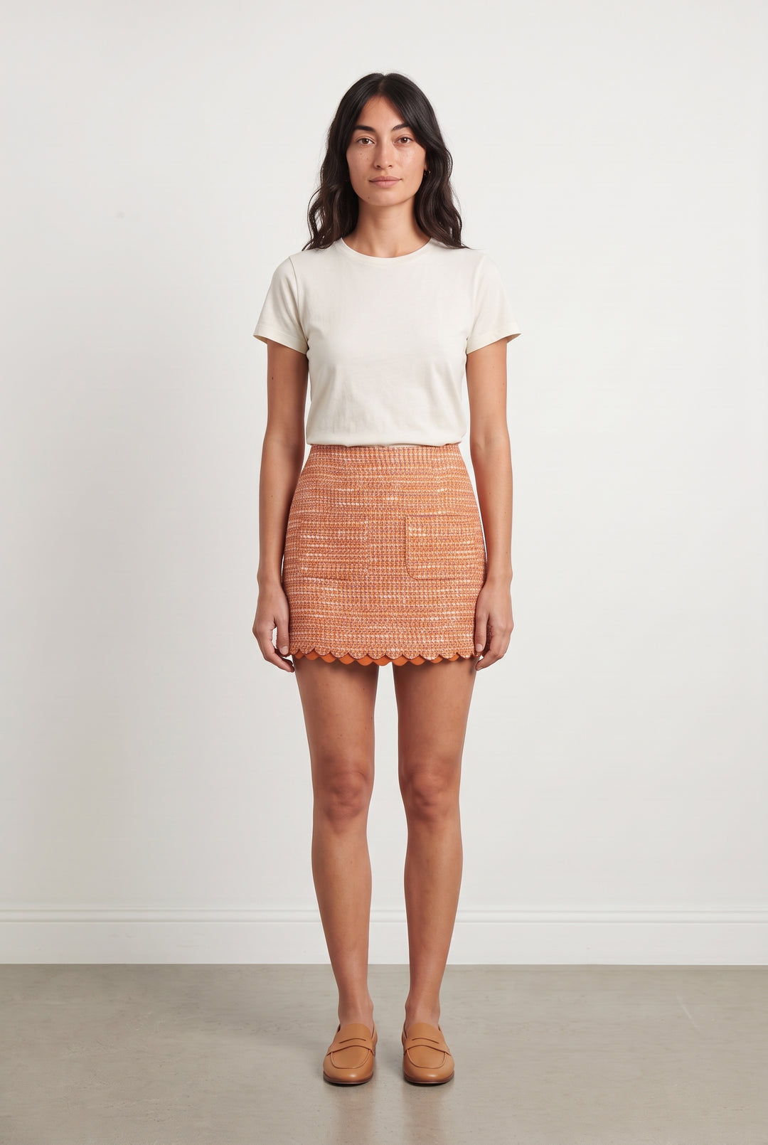 Jupe Courte Orange - Taille S/36 de la marque Maje | PARAD123984 - Vendu par Paradigme - Image 1