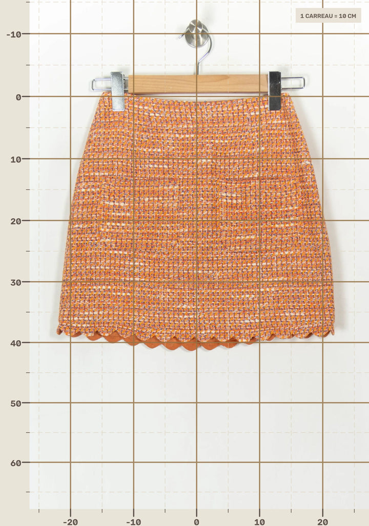 Jupe Courte Orange - Taille S/36 de la marque Maje | PARAD123984 - Vendu par Paradigme - Image 4