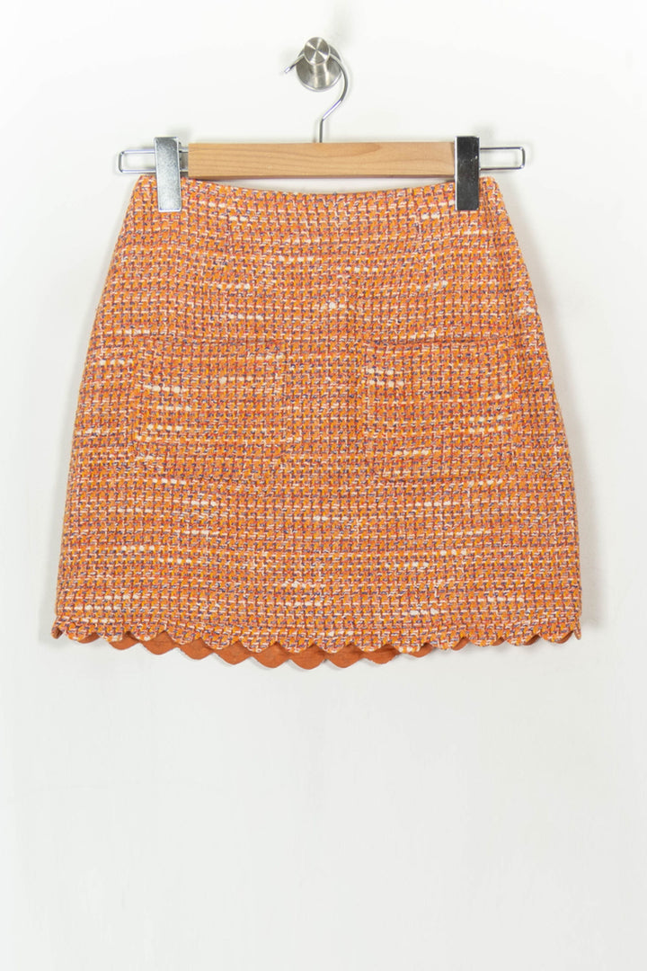 Jupe Courte Orange - Taille S/36 de la marque Maje | PARAD123984 - Vendu par Paradigme - Image 2