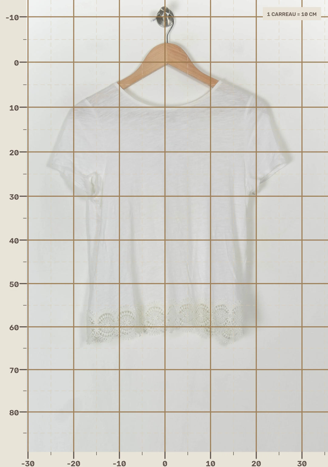 Tee-shirt Beige - Taille M/38 de la marque Sézane | PARAD123986 - Vendu par Paradigme - Image 4