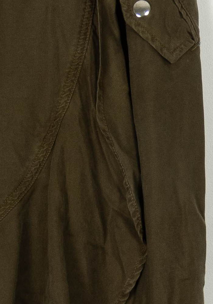 Jupe Longue Vert Olive - Taille M/38 de la marque The Kooples | PARAD123987 - Vendu par Paradigme - Image 3