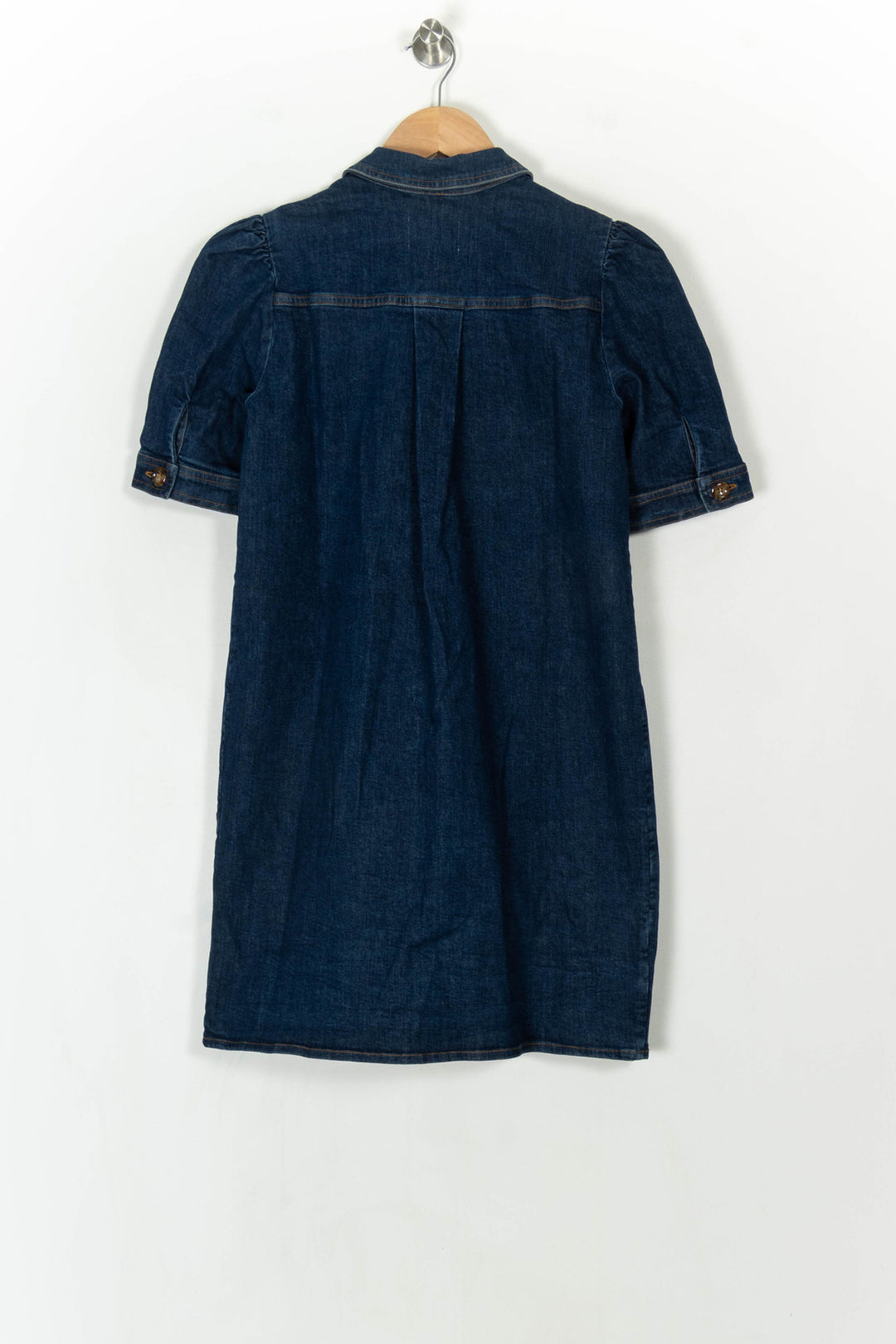 Robe Courte En Jean Bleue - Taille S/36 de la marque Sézane | PARAD123988 - Vendu par Paradigme - Image 5