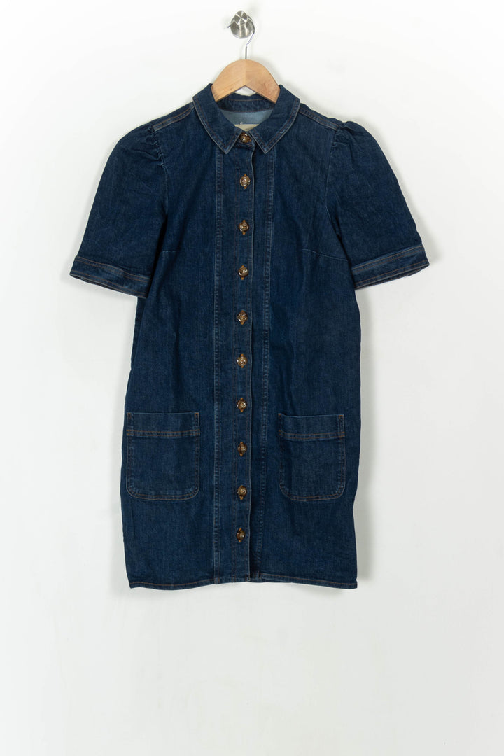 Robe Courte En Jean Bleue - Taille S/36 de la marque Sézane | PARAD123988 - Vendu par Paradigme - Image 2