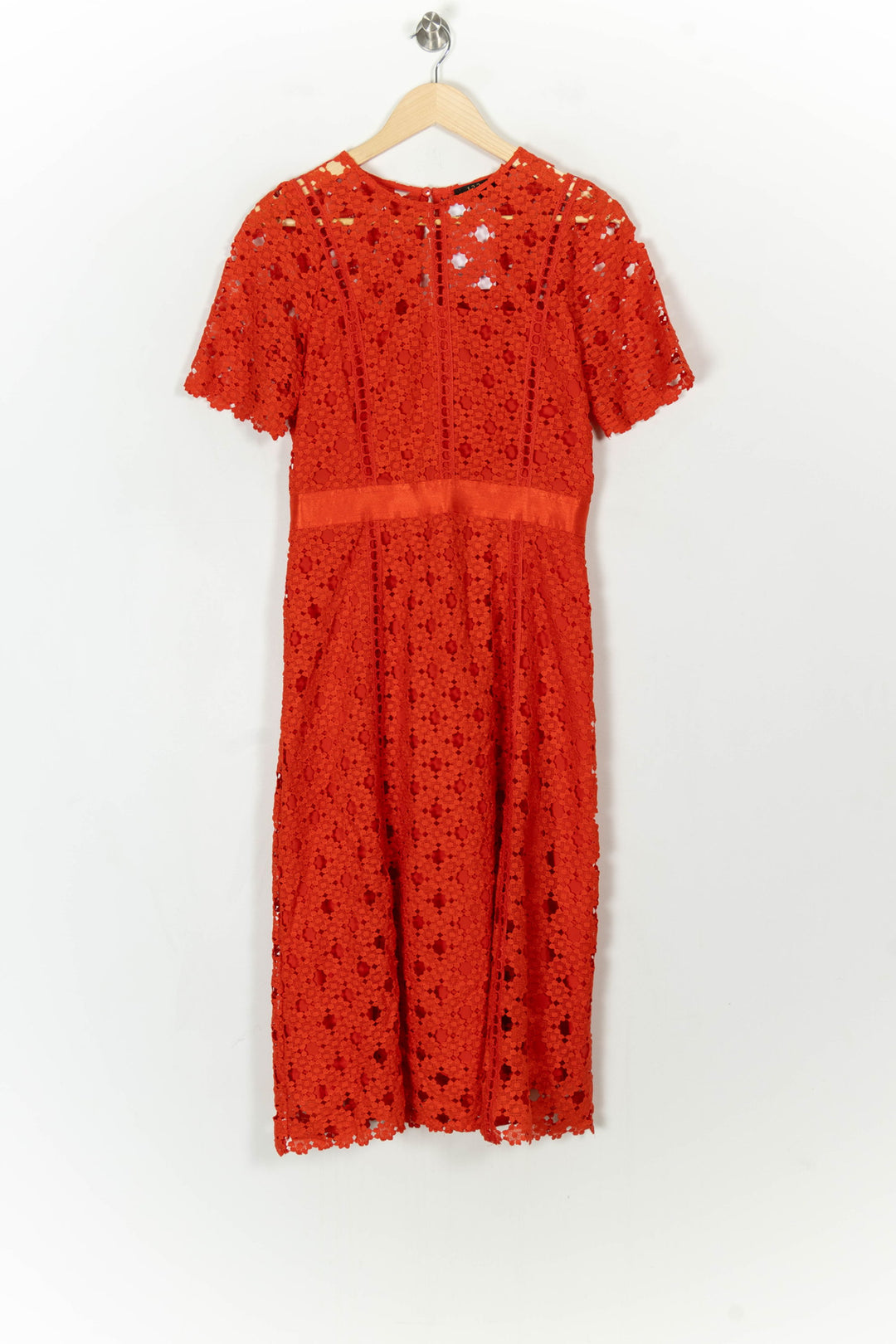 Robe Midi Orange - Taille M/38 de la marque Maison 123 | PARAD123989 - Vendu par Paradigme - Image 2