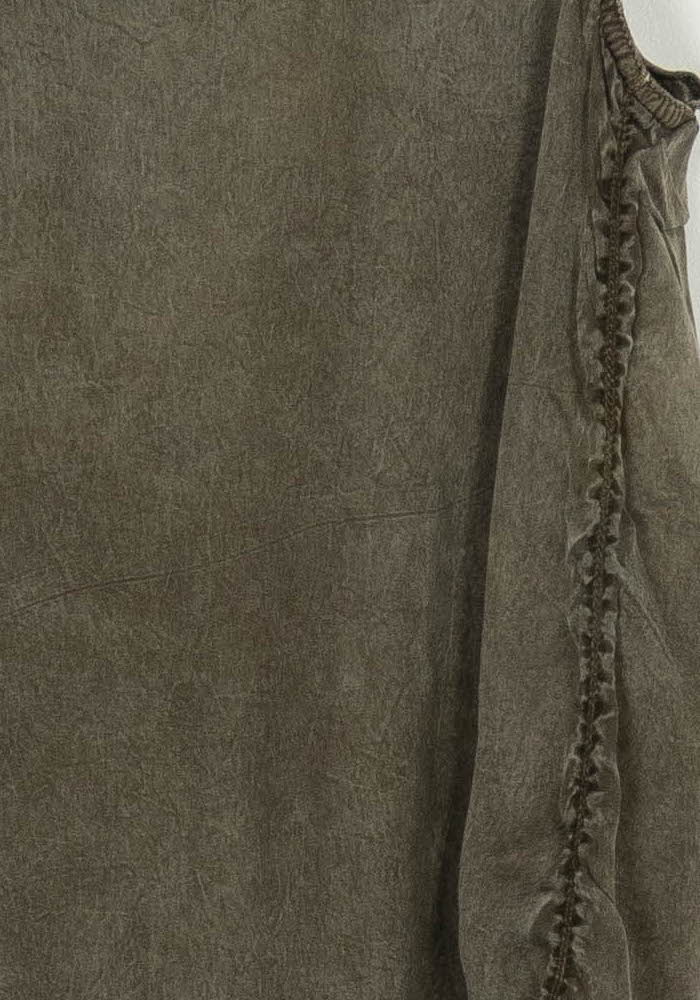 Blouse Sans Manches Kaki - Taille M/38 de la marque IKKS | PARAD123992 - Vendu par Paradigme - Image 3
