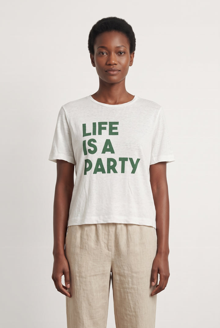 T-Shirt Blanc - Taille S/36 de la marque Claudie Pierlot | PARAD123994 - Vendu par Paradigme - Image 1