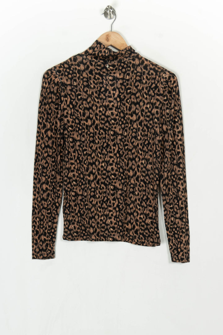 Pull À Col Montant Marron et Noir - Taille S/36 de la marque One Step | PARAD123998 - Vendu par Paradigme - Image 5