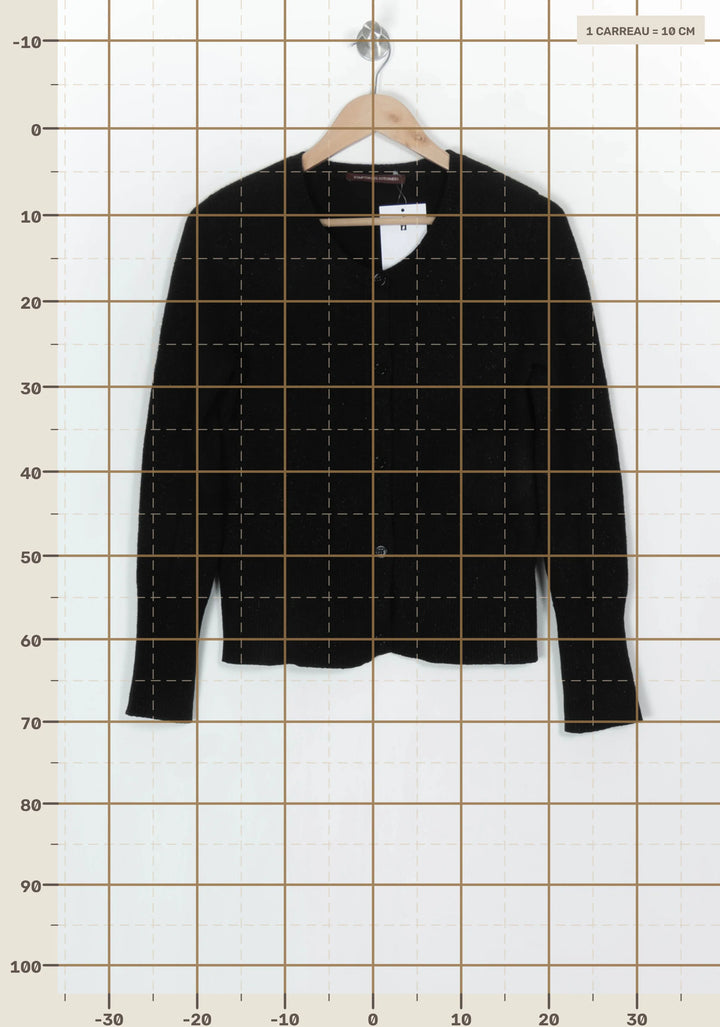 Cardigan Noir - Taille S/36 de la marque Comptoir des Cotonniers | PARAD123999 - Vendu par Paradigme - Image 4