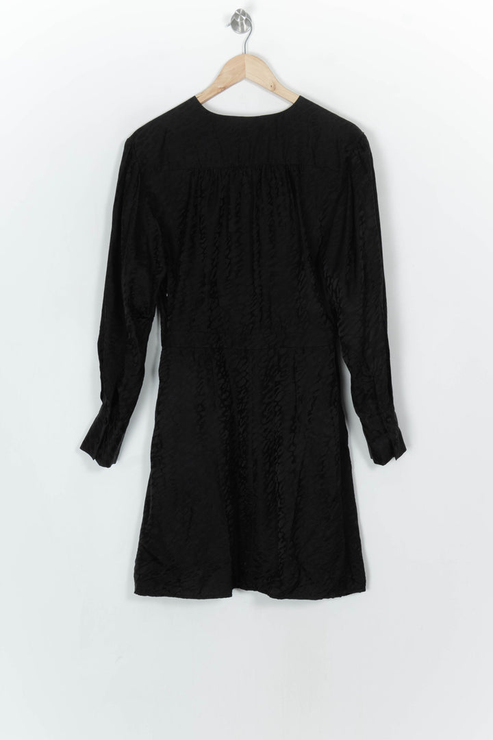 Robe Portefeuille Noire - Taille L/40 de la marque The Kooples | PARAD124000 - Vendu par Paradigme - Image 5