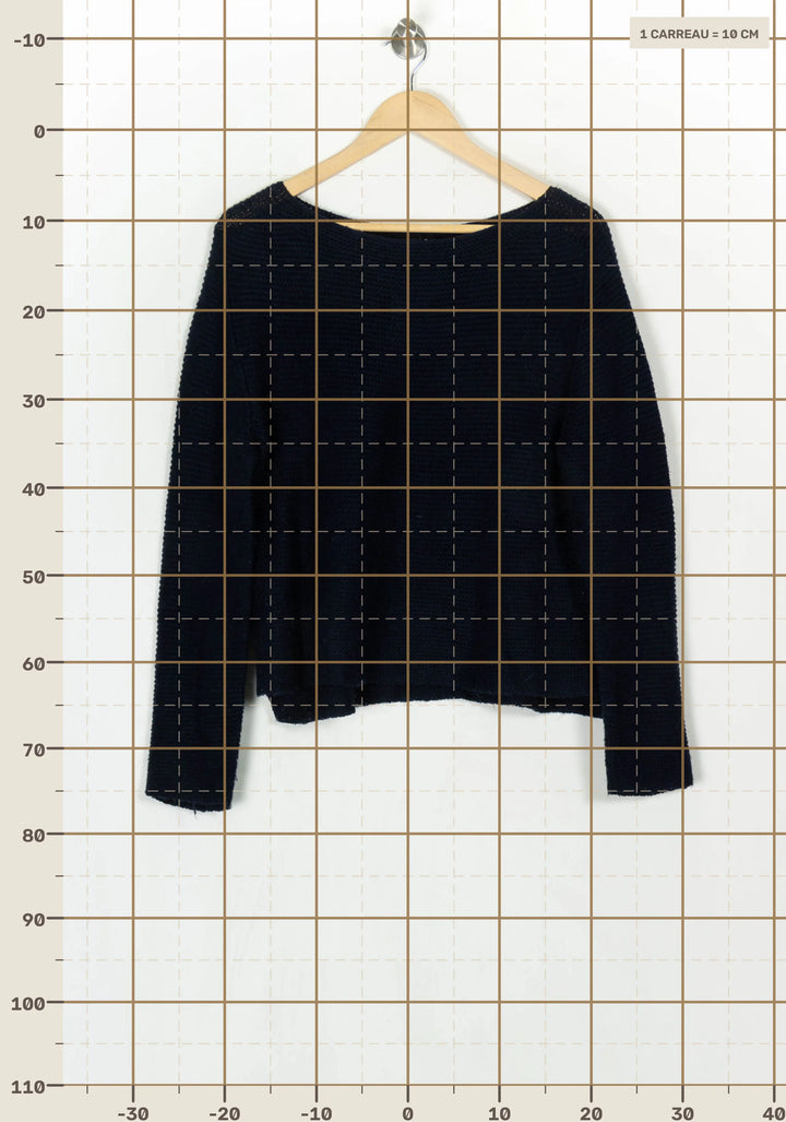 Pull Bleu Marine - Taille S/36 de la marque Kookai | PARAD124001 - Vendu par Paradigme - Image 4