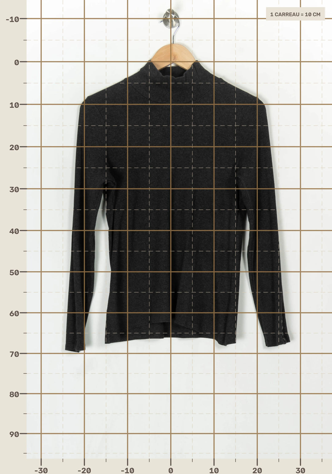 Pull À Col Montant Gris - Taille XXL/44 de la marque Sézane | PARAD124003 - Vendu par Paradigme - Image 4