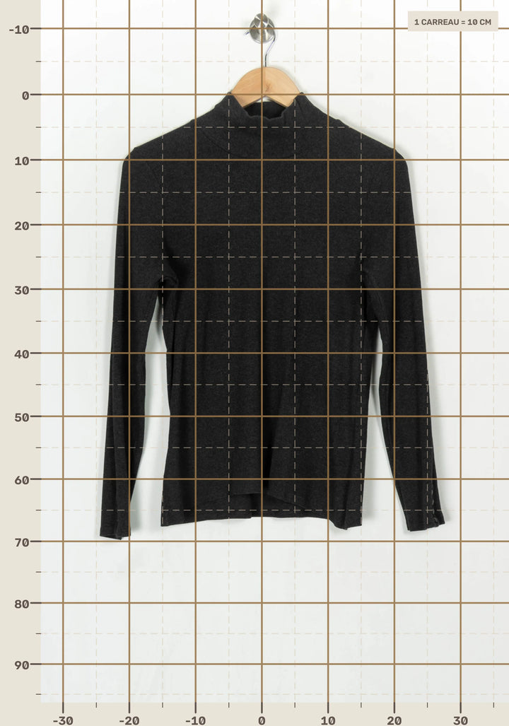 Pull À Col Montant Gris - Taille XXL/44 de la marque Sézane | PARAD124003 - Vendu par Paradigme - Image 4