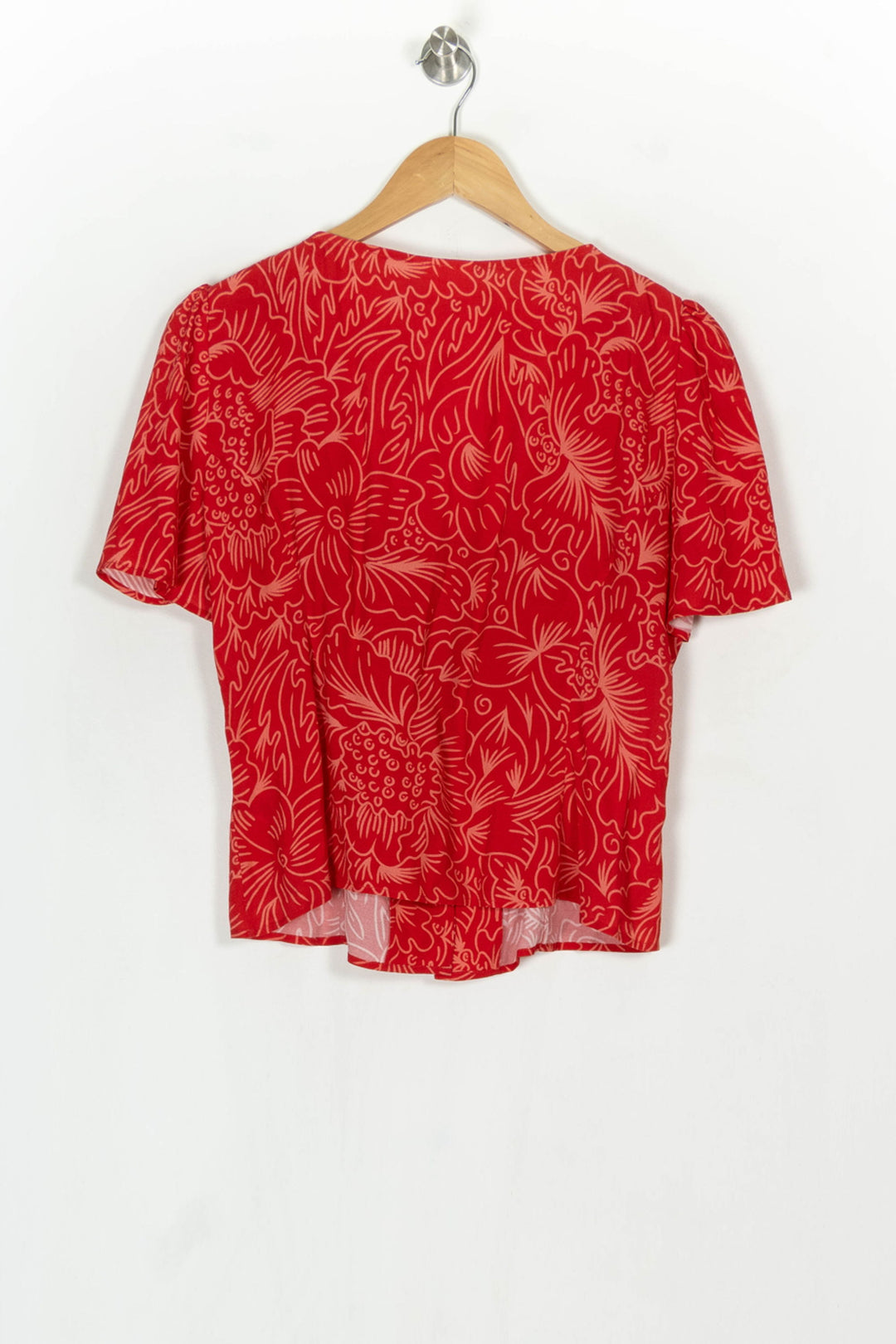 Blouse Rouge et Beige - Taille L/40 de la marque Soi Paris | PARAD124005 - Vendu par Paradigme - Image 5