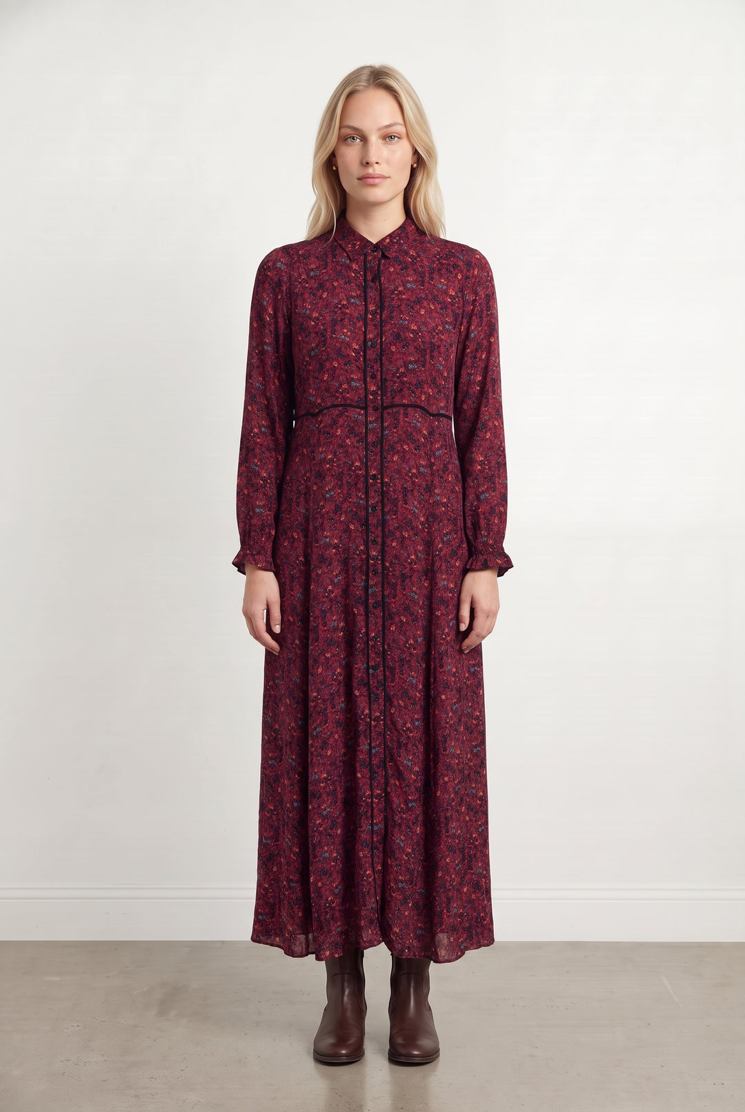 Robe Longue Bordeaux - Taille L/40 de la marque Sézane | PARAD124006 - Vendu par Paradigme - Image 1