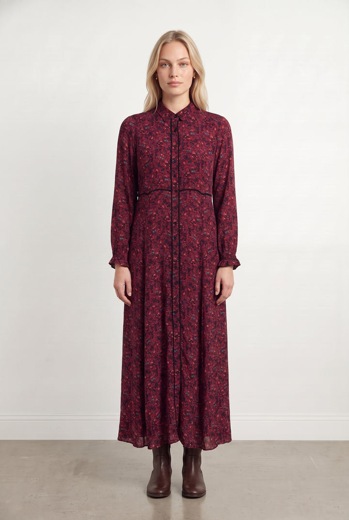 Robe Longue Bordeaux - Taille L/40 de la marque Sézane | PARAD124006 - Vendu par Paradigme - Image 1