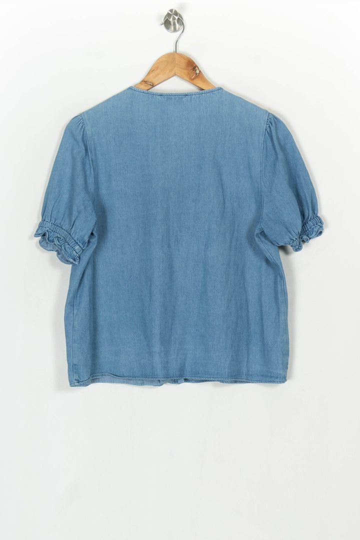 Blouse En Jean Bleue - Taille L/40 de la marque Balzac Paris | PARAD124007 - Vendu par Paradigme - Image 5