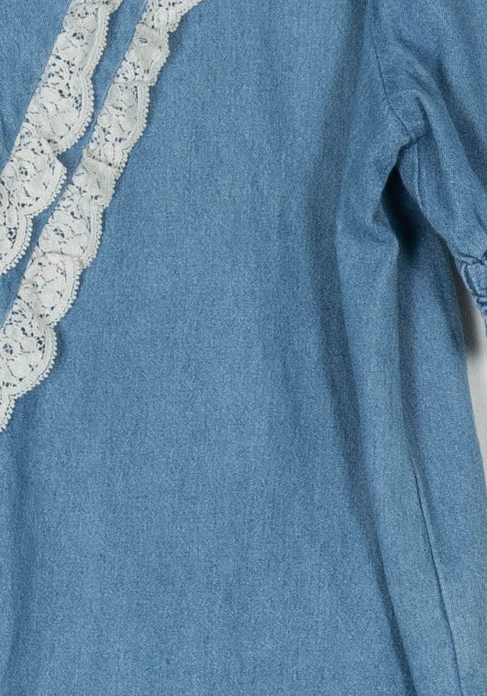 Blouse En Jean Bleue - Taille L/40 de la marque Balzac Paris | PARAD124007 - Vendu par Paradigme - Image 3