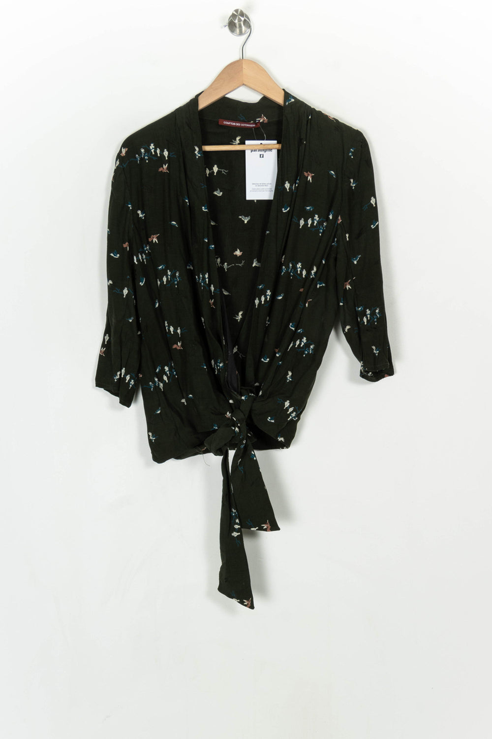 Blouse Cache-Cœur Verte - Taille XL/42 de la marque Comptoir des Cotonniers | PARAD124008 - Vendu par Paradigme - Image 2