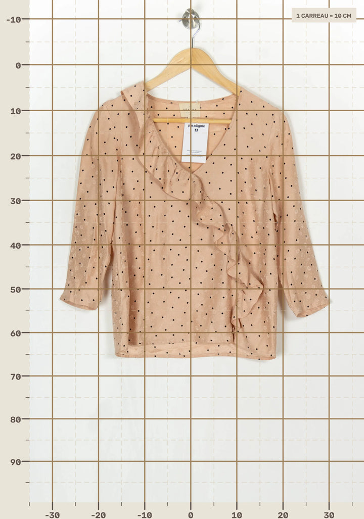Blouse Rose - Taille S/36 de la marque Sézane | PARAD124009 - Vendu par Paradigme - Image 4