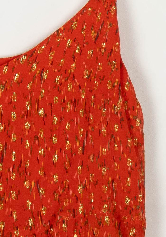 Robe Longue Rouge - Taille XL/42 de la marque Sézane | PARAD124010 - Vendu par Paradigme - Image 3