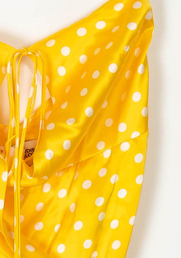 Robe Longue Jaune - Taille L/40 de la marque Claudie Pierlot | PARAD124011 - Vendu par Paradigme - Image 3
