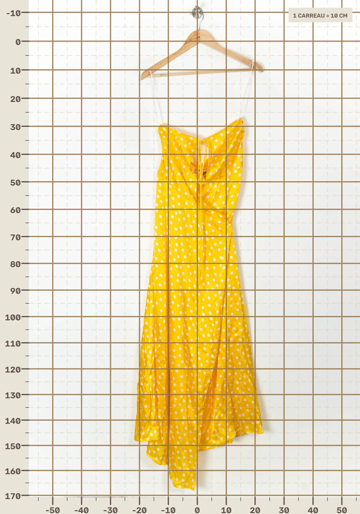 Robe Longue Jaune - Taille L/40 de la marque Claudie Pierlot | PARAD124011 - Vendu par Paradigme - Image 4